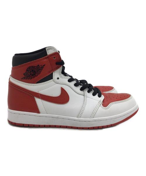 NIKE（ナイキ）NIKE (ナイキ) スニーカー ホワイト×レッド サイズ:US9.5、UK8.5、EUR43、cm27.5、BR41、CN275（2.5）の古着・服飾アイテム