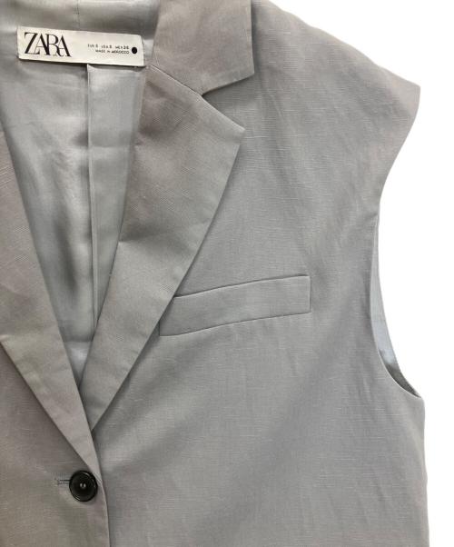 ZARA（ザラ）ZARA (ザラ) 7836/967/802　リネンブレンドジレ グレー サイズ:Sの古着・服飾アイテム