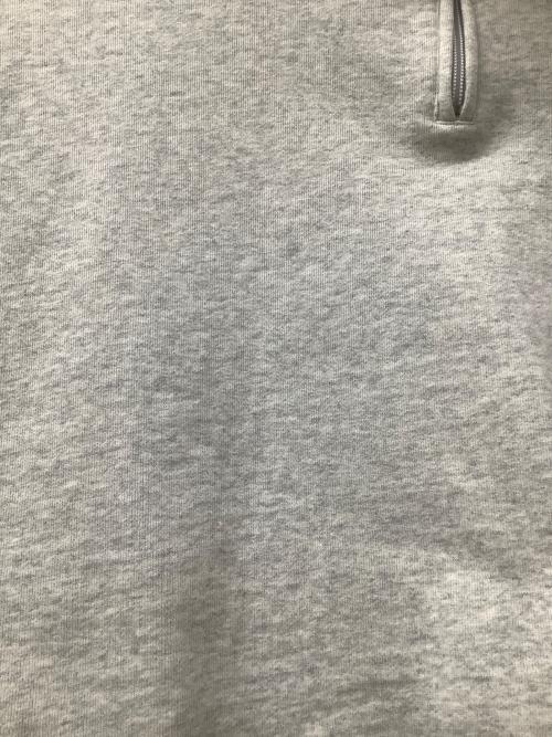 KEBOZ（ケボズ）KEBOZ (ケボズ) ハーフジップスウェット ライトグレー サイズ:Lの古着・服飾アイテム