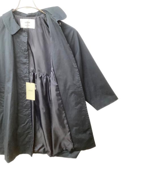 utilite（ユティリテ）utilite (ユティリテ) UT307SS77　ステンカラーハーフコート ネイビー サイズ:Fの古着・服飾アイテム