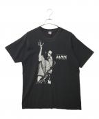 FRUIT OF THE LOOMフルーツオブザルーム）の古着「90s USA製 プリントTシャツ」｜ブラック×ホワイト