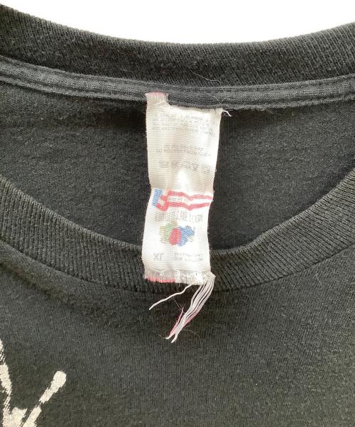 FRUIT OF THE LOOM（フルーツオブザルーム）FRUIT OF THE LOOM (フルーツオブザルーム) 90s USA製 プリントTシャツ ブラック×ホワイト サイズ:XLの古着・服飾アイテム