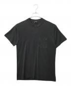 B.V.Dビーブイディー）の古着「80s USA製 無地 ポケットTシャツ」｜ブラック