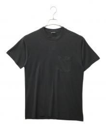 B.V.D（ビーブイディー）の古着「80s USA製 無地 ポケットTシャツ」｜ブラック