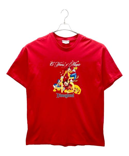 DISNEY（ディズニー）Disney (ディズニー) disneyland キャラクタープリントTシャツ レッド サイズ:不明の古着・服飾アイテム