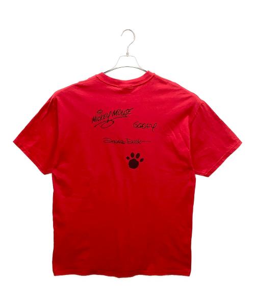 DISNEY（ディズニー）Disney (ディズニー) disneyland キャラクタープリントTシャツ レッド サイズ:不明の古着・服飾アイテム