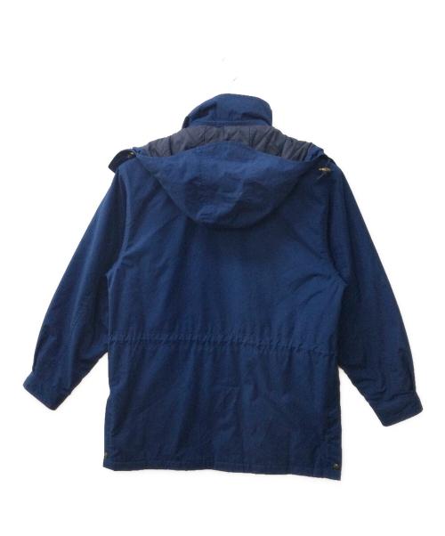 LAND'S END（ランズエンド）LAND'S END (ランズエンド) 00s キルティングライナーハーフコート ブルー サイズ:XLの古着・服飾アイテム