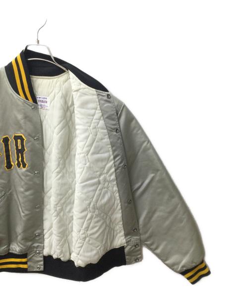 FELCO（フェルコ）FELCO (フェルコ) USA製 ナイロンスタジャン グレー×イエロー サイズ:Lの古着・服飾アイテム