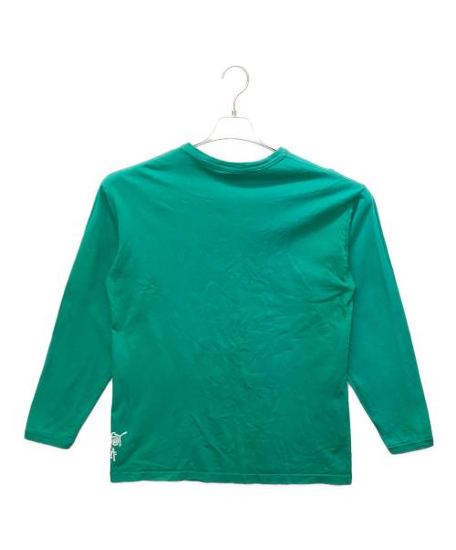 stussy（ステューシー）stussy (ステューシー) 00s old 長袖Tシャツ グリーン×ブラック サイズ:Lの古着・服飾アイテム