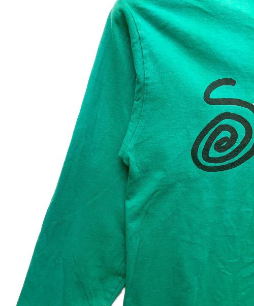 stussy（ステューシー）stussy (ステューシー) 00s old 長袖Tシャツ グリーン×ブラック サイズ:Lの古着・服飾アイテム