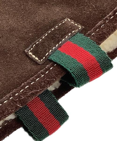 GUCCI（グッチ）GUCCI (グッチ) スウェードムートンブーツ ブラウン サイズ:sの古着・服飾アイテム