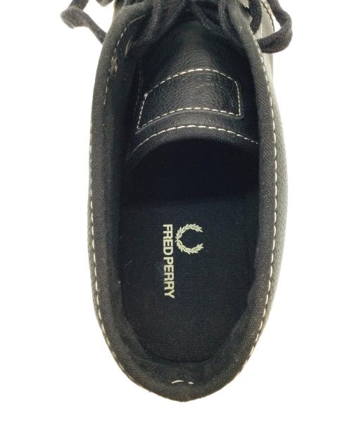 FRED PERRY（フレッドペリー）FRED PERRY (フレッドペリー) レザーハイカットシューズ ブラック サイズ:UK9、US10、EU43 未使用品の古着・服飾アイテム
