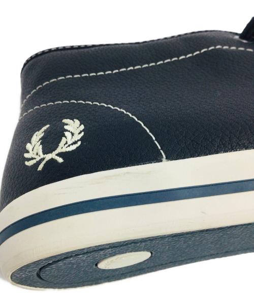 FRED PERRY（フレッドペリー）FRED PERRY (フレッドペリー) レザーハイカットシューズ ブラック サイズ:UK9、US10、EU43 未使用品の古着・服飾アイテム