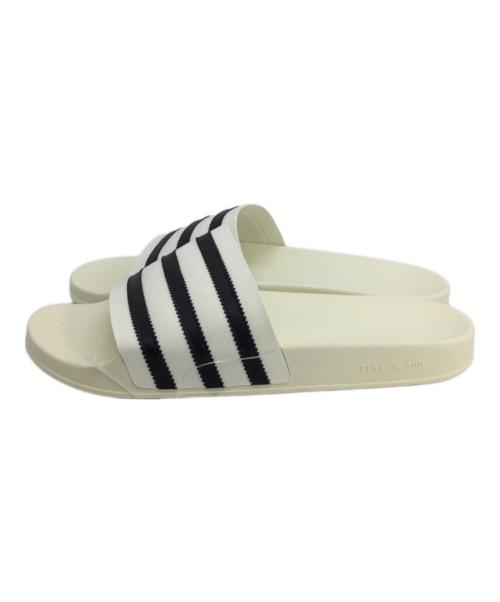 adidas（アディダス）adidas (アディダス) FEAR OF GOD (フィア・オブ・ゴッド) IH2272 サンダル ホワイト×ブラック サイズ:29.5の古着・服飾アイテム