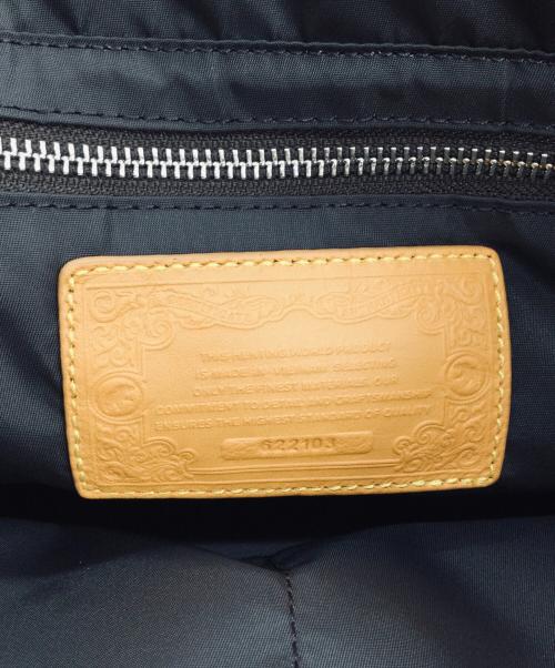 HUNTING WORLD（ハンティングワールド）HUNTING WORLD (ハンティングワールド) 2wayトートバッグ イエローの古着・服飾アイテム