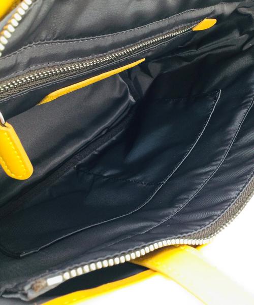 HUNTING WORLD（ハンティングワールド）HUNTING WORLD (ハンティングワールド) 2wayトートバッグ イエローの古着・服飾アイテム