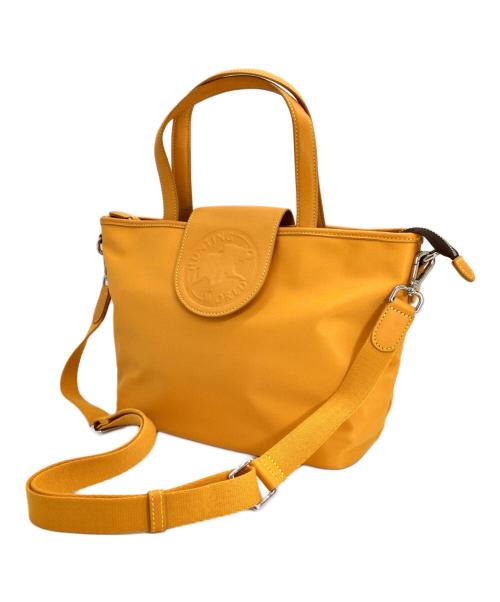 HUNTING WORLD（ハンティングワールド）HUNTING WORLD (ハンティングワールド) 2wayトートバッグ イエローの古着・服飾アイテム