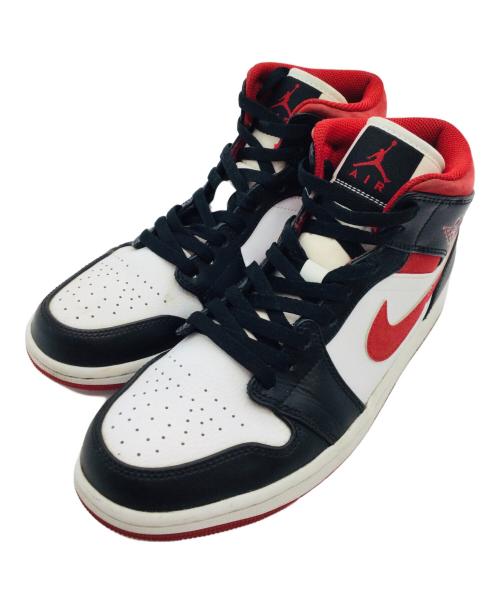 NIKE（ナイキ）NIKE (ナイキ) Air Jordan 1 Mid レッド×ブラック サイズ:US9、UK8の古着・服飾アイテム