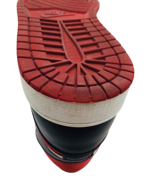 NIKE（ナイキ）NIKE (ナイキ) Air Jordan 1 Mid レッド×ブラック サイズ:US9、UK8の古着・服飾アイテム