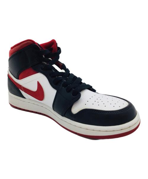 NIKE（ナイキ）NIKE (ナイキ) Air Jordan 1 Mid レッド×ブラック サイズ:US9、UK8の古着・服飾アイテム