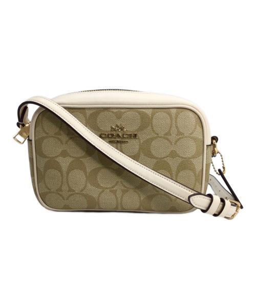 COACH（コーチ）COACH (コーチ) ショルダーバッグ ベージュ×ホワイトの古着・服飾アイテム