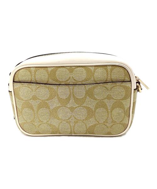 COACH（コーチ）COACH (コーチ) ショルダーバッグ ベージュ×ホワイトの古着・服飾アイテム