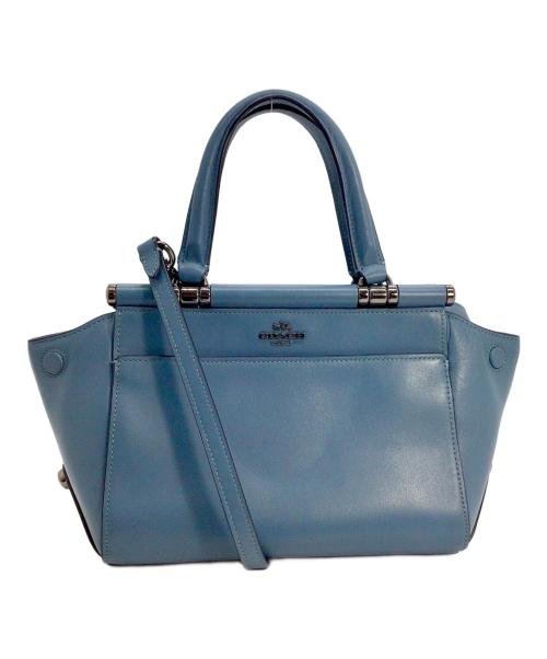 COACH（コーチ）COACH (コーチ) グレース2wayハンドバッグ ブルーの古着・服飾アイテム