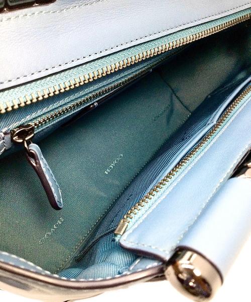 COACH（コーチ）COACH (コーチ) グレース2wayハンドバッグ ブルーの古着・服飾アイテム