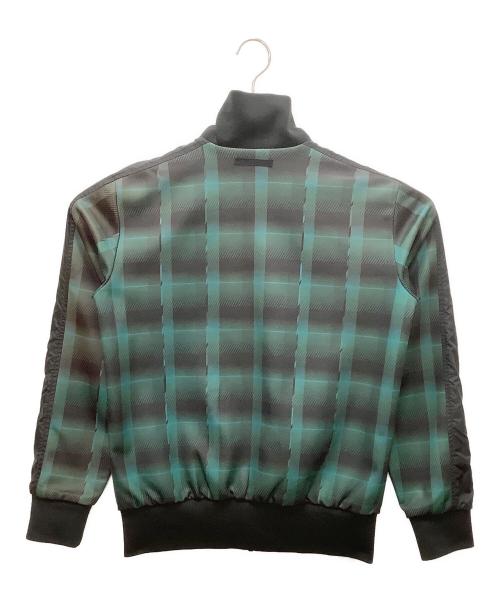 55DSL（フィフテーファイブディーエスエル）55DSL (フィフテーファイブディーエスエル) NR-B トラックブルゾン グリーン×ブラック サイズ:Mの古着・服飾アイテム