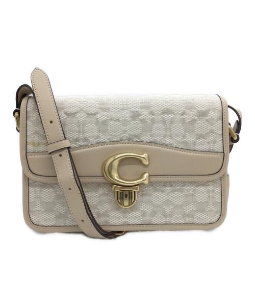 COACH（コーチ）COACH (コーチ) ショルダーバッグ ホワイト×ベージュの古着・服飾アイテム
