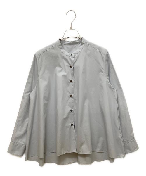 mizuiro-ind（ミズイロインド）mizuiro-ind (ミズイロインド) バンドカラー ワイドシャツ スカイブルー サイズ:表記無しの古着・服飾アイテム