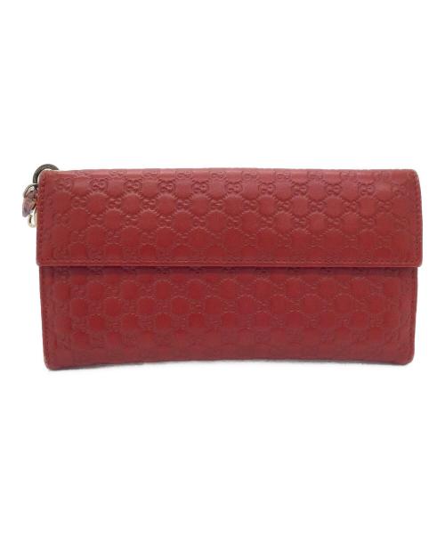 GUCCI（グッチ）GUCCI (グッチ) 長財布 レッドの古着・服飾アイテム