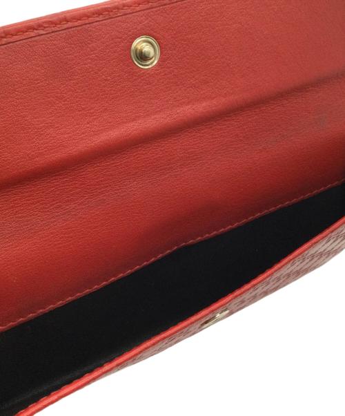 GUCCI（グッチ）GUCCI (グッチ) 長財布 レッドの古着・服飾アイテム