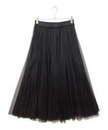 Spick and Span（スピック＆スパン）の古着「24060200400240 チュールスカート」｜ブラック