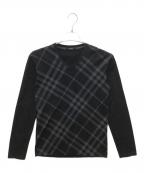 BURBERRY BLACK LABELバーバリーブラックレーベル）の古着「カットソー」｜ブラック