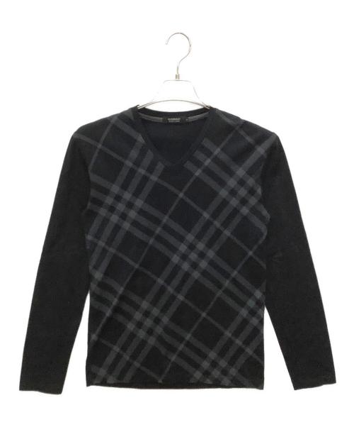 BURBERRY BLACK LABEL（バーバリーブラックレーベル）BURBERRY BLACK LABEL (バーバリーブラックレーベル) カットソー ブラック サイズ:2の古着・服飾アイテム