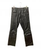 Rookieルーキー）の古着「レザーパンツ」｜ブラック