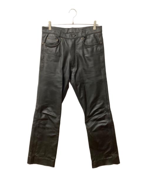 Rookie（ルーキー）Rookie (ルーキー) レザーパンツ ブラック サイズ:LLの古着・服飾アイテム