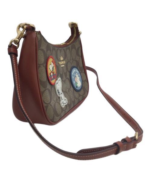 COACH（コーチ）COACH (コーチ) PEANUTS (ピーナッツ) ショルダーバッグ ブラウンの古着・服飾アイテム