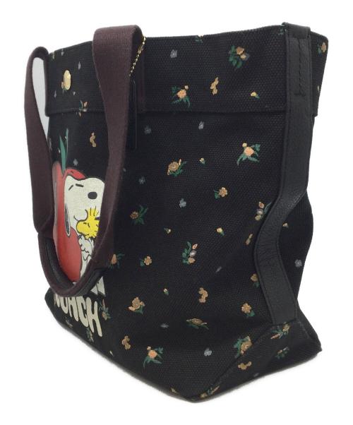 COACH（コーチ）COACH (コーチ) PEANUTS (ピーナッツ) トートバッグ ブラックの古着・服飾アイテム