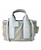 FURLAフルラ）の古着「2wayハンドバッグ」｜ブルー×グレー