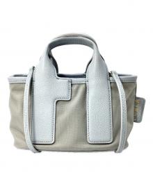 FURLA（フルラ）の古着「2wayハンドバッグ」｜ブルー×グレー