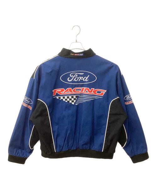 ESSEX（エセックス）ESSEX (エセックス) 90s レーシングジャケット ブルー×ブラック サイズ:XLの古着・服飾アイテム