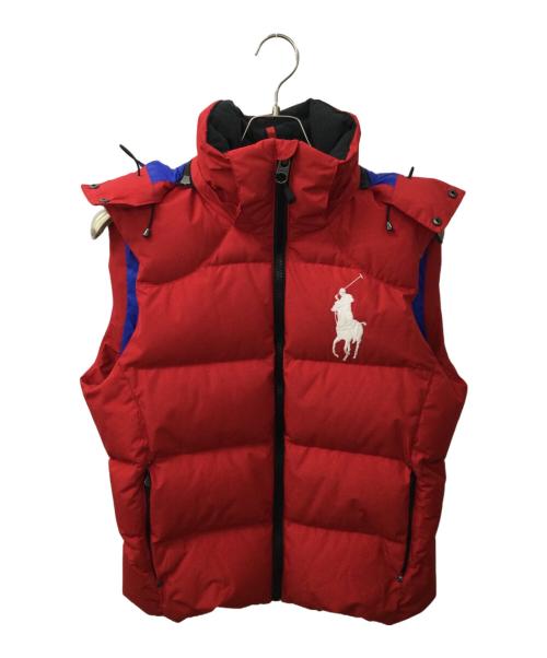 POLO RALPH LAUREN（ポロ・ラルフローレン）POLO RALPH LAUREN (ポロ・ラルフローレン) ダウンベスト レッド サイズ:Mの古着・服飾アイテム