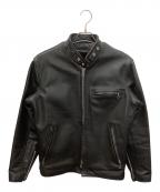Schottショット）の古着「シングルライダース レザージャケット」｜ブラック