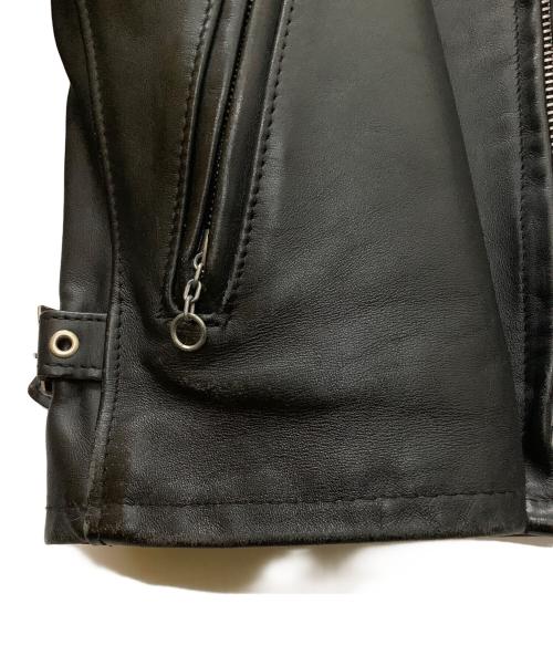 Schott（ショット）Schott (ショット) シングルライダース レザージャケット ブラック サイズ:38の古着・服飾アイテム
