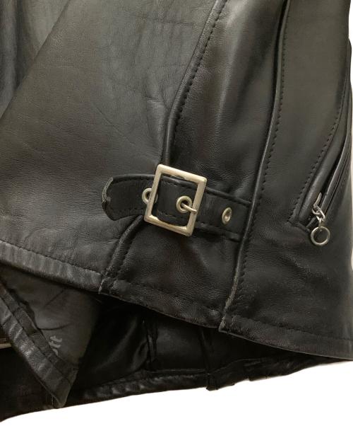 Schott（ショット）Schott (ショット) シングルライダース レザージャケット ブラック サイズ:38の古着・服飾アイテム