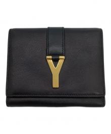 Saint Laurent Paris（サンローランパリ）の古着「3つ折り財布」｜ブラック