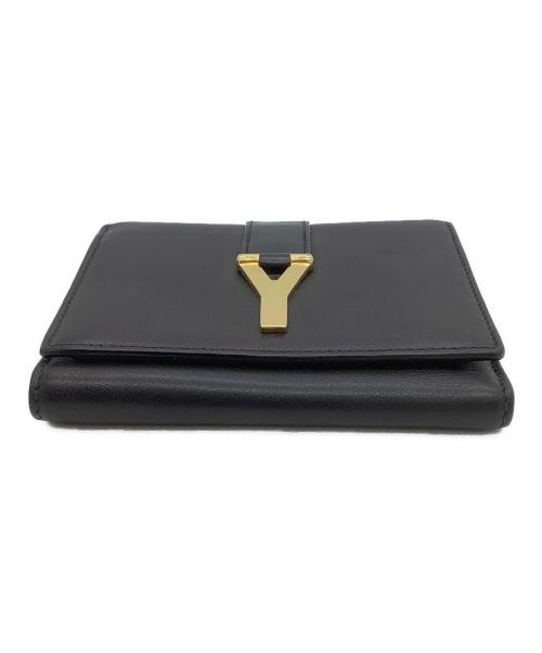 Saint Laurent Paris（サンローランパリ）Saint Laurent Paris (サンローランパリ) 3つ折り財布 ブラックの古着・服飾アイテム