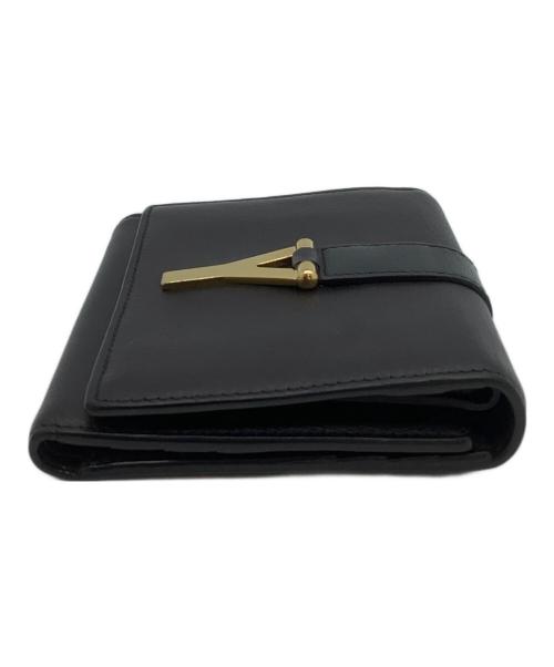 Saint Laurent Paris（サンローランパリ）Saint Laurent Paris (サンローランパリ) 3つ折り財布 ブラックの古着・服飾アイテム
